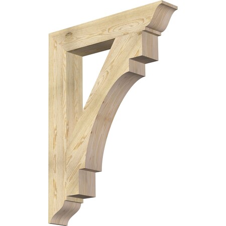 Ekena Millwork Merced Traditional Rough Sawn Bracket, Douglas Fir, 6"W x 36"D x 48"H BKT06X36X48MRC01RDF